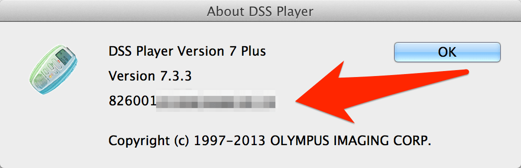olympus dss player pro serial number